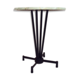 Bistro table with foot vintage cast iron