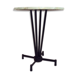 Bistro table with foot vintage cast iron