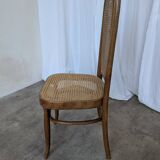 Vintage High Back Bentwood Cane Dining Chair / Thonet Style / Torn Seat