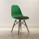 Lot de 2 chaises avec galette Kelly Green Eames