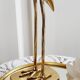 Ibis heron gilded brass