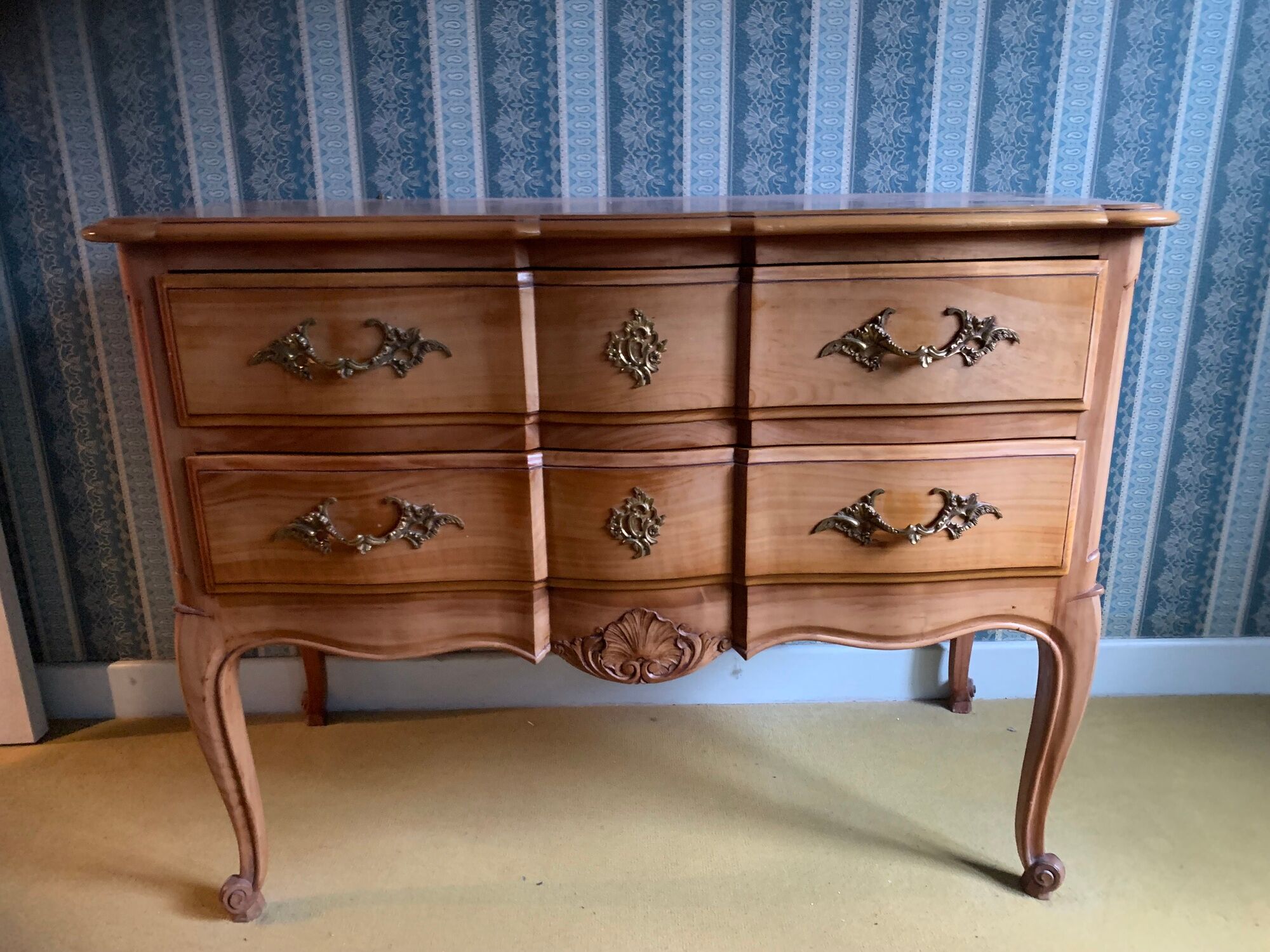 chest of drawers of transition style twentieth century
