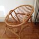 Shell child rattan chair