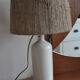 Lampe bouteille grès vintage
