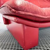 Nicoletti Salotti - 2-seater red leather sofa