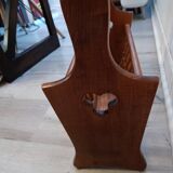 Vintage wooden magazine rack