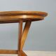 Table vintage des années 1960 avec plateau elliptique