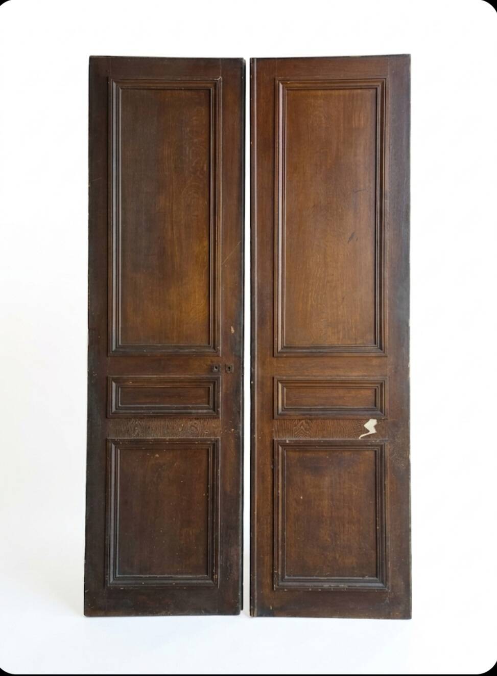 3 paires de portes de séparation du XIXème s.