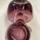 Pair of bubble glass ashtrays