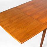Mid Century Scandinavian Extendable Dining Table made of teak, Denmark, circa 1970