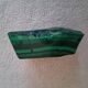Cendrier en bloc de malachite solide vintage / Vide-Poche — Géométrique lourd de 1,34 kg