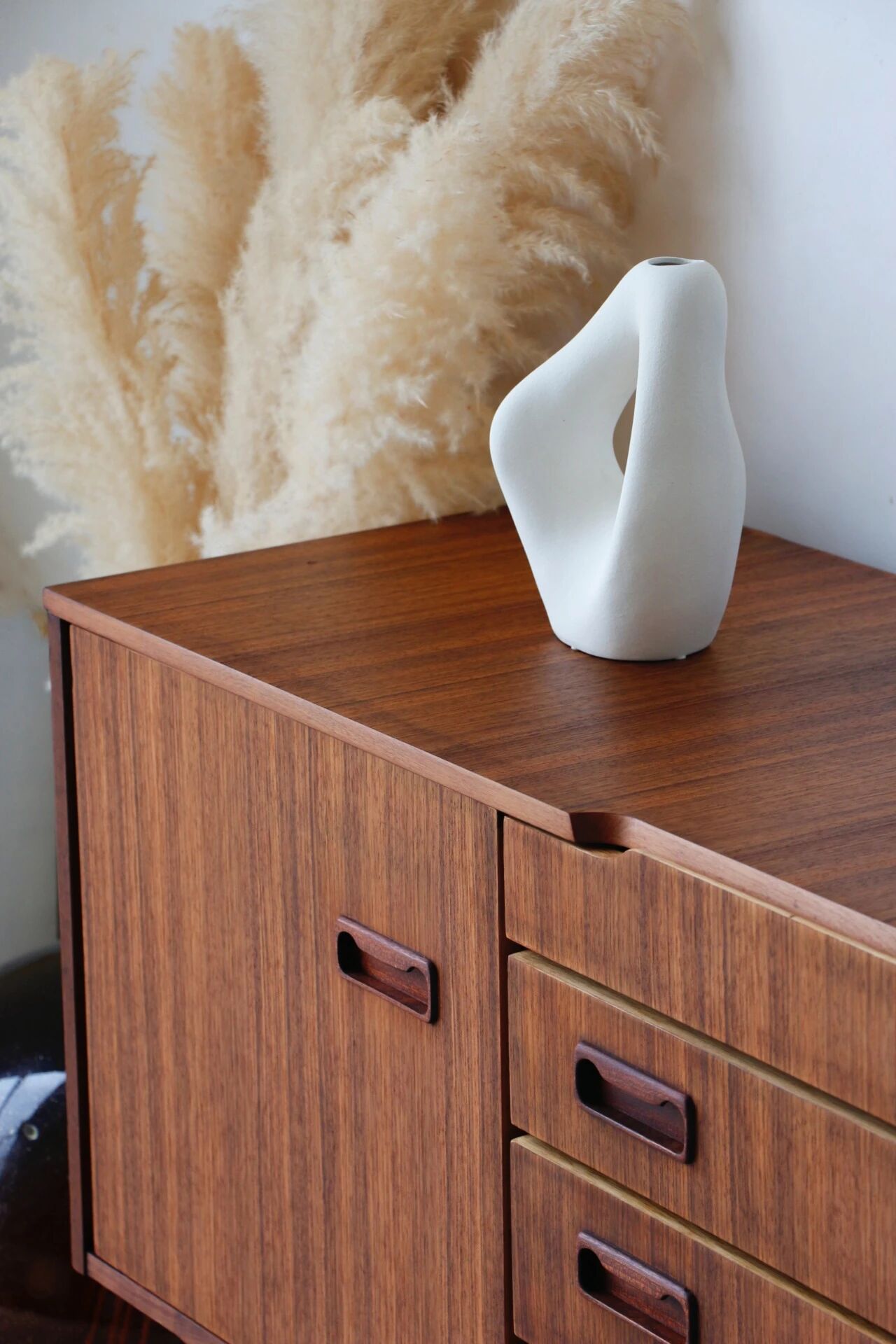 Vintage teak enfilade Beautility | Restored 1960s design