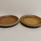 Ceramic plates, designed and made by Danish Ravnild (both stamped and signed)