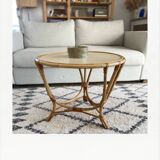 Table basse en rotin