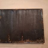 Enameled street number sign 20