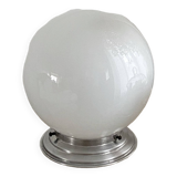 Opaline globe table lamp