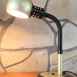 Tablle lamp or desk aluminor 1970's rare golden color