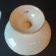 Vintage Lunéville compote dish with exotic fruit decoration from the 1960s.
