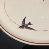 Plat à decor d’oiseaux