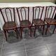 Suite de 4 chaises de bistrot Thonet, années 1930