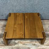 Coffee table from Regain in solid elm circa 1970