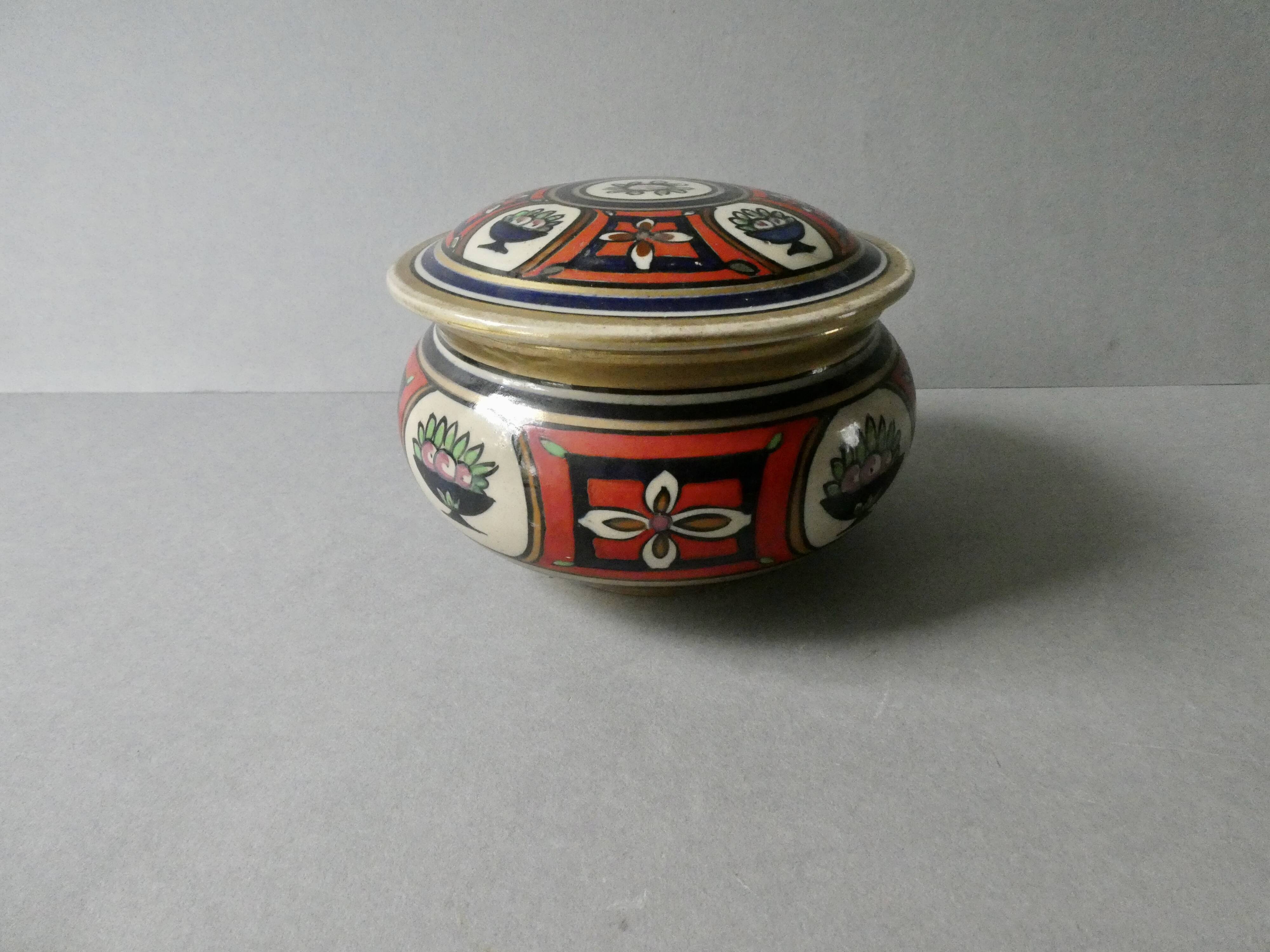 Art Deco jewelry box, signed Renoleau