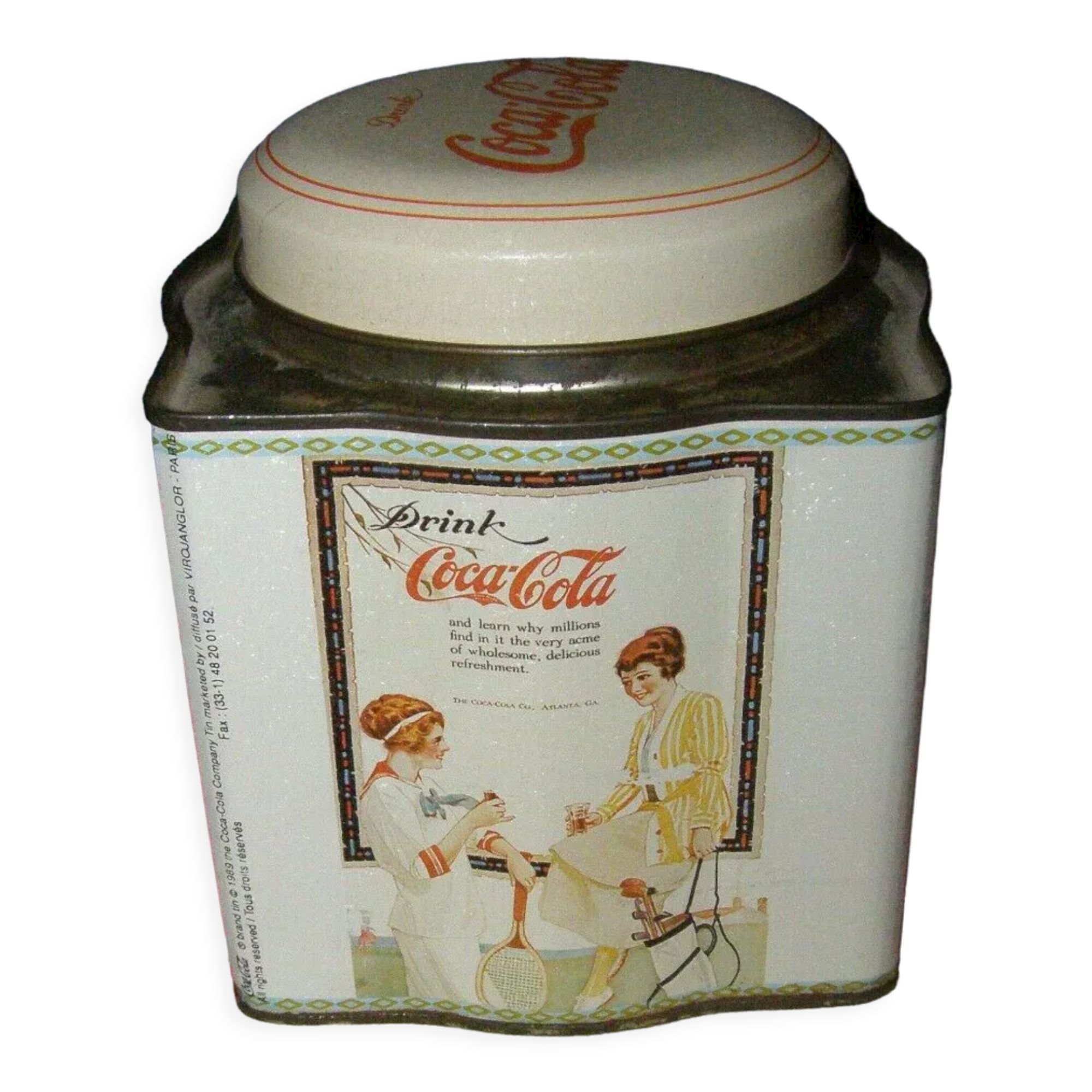 Old metal advertising box "Coca Cola"