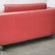 Wittmann Oversized Red Leather Lounge Armchairs and Ottoman, Austria