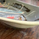 Obongue table dish decorative service 50s Quimper Le Pemp Bastian