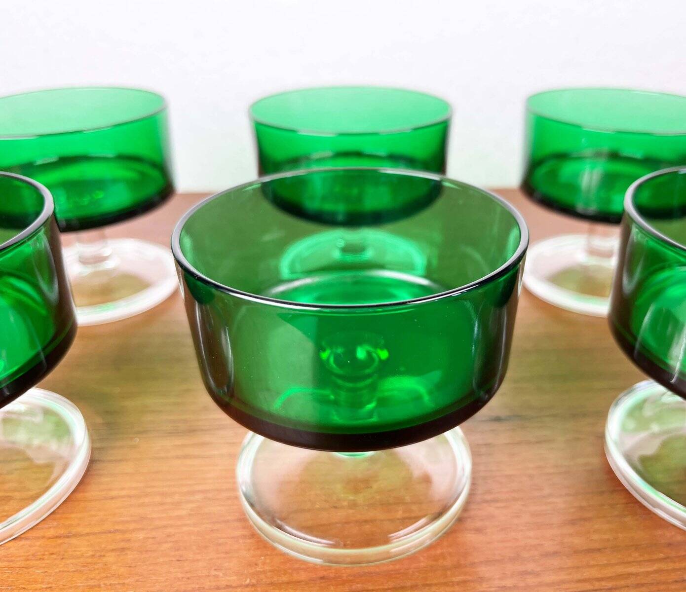Vintage drinking glasses by Luminarc, 1970s, set of 6.