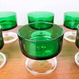 Vintage drinking glasses by Luminarc, 1970s, set of 6.