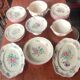 Old service dishes Lunéville floral decoration 29 pieces