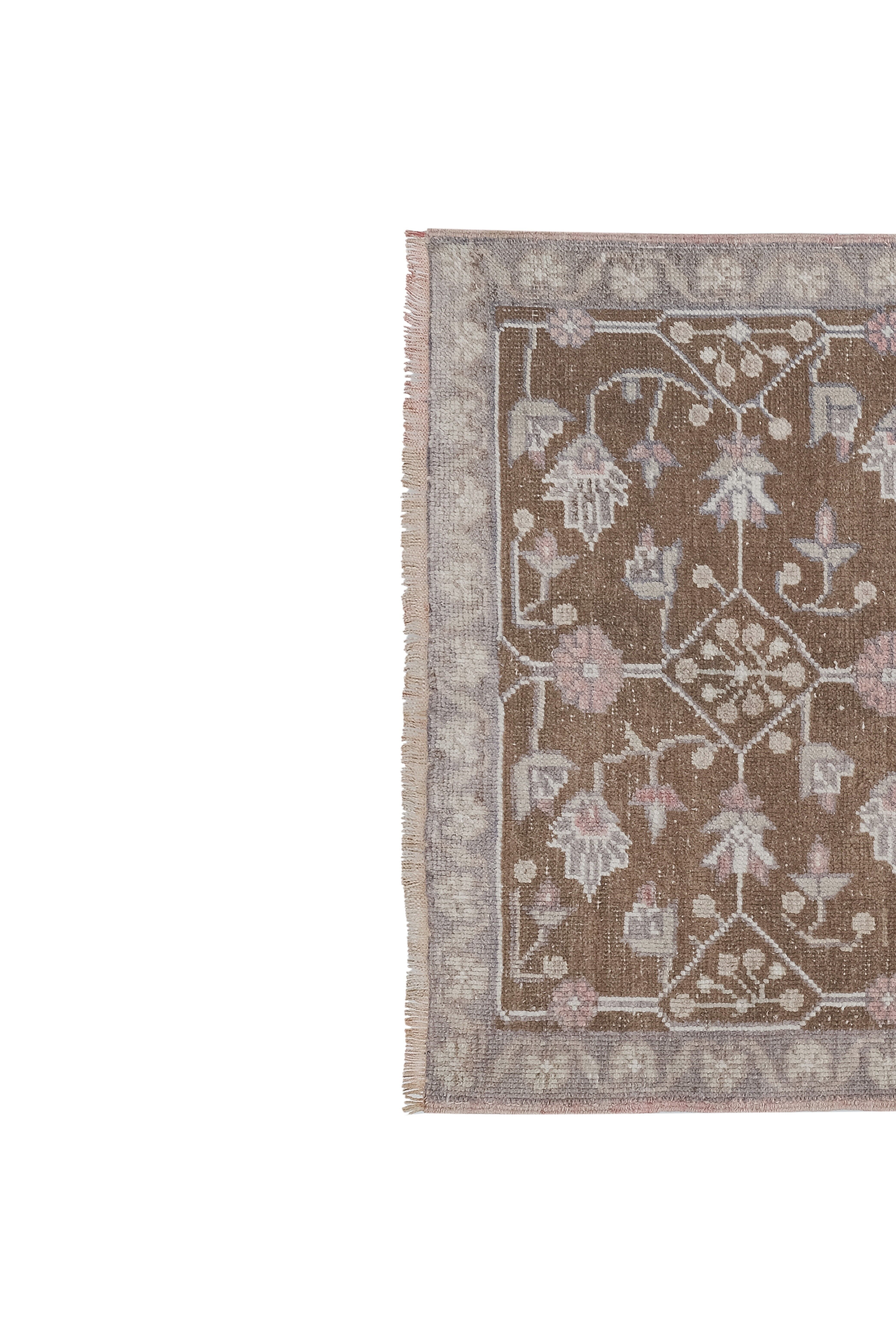 Vintage Turkish rug from Oushak, hand-woven 94x162 cm