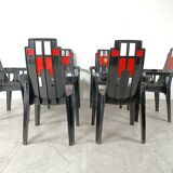 Boston Chairs by Pierre Paulin for Henry Massonnet, 1988, Set of 6