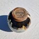 Glazed stoneware ball vase