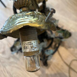 Tief lamp signed – Athena type cluster model – blown glass paste