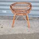 Fauteuil coquille en rotin