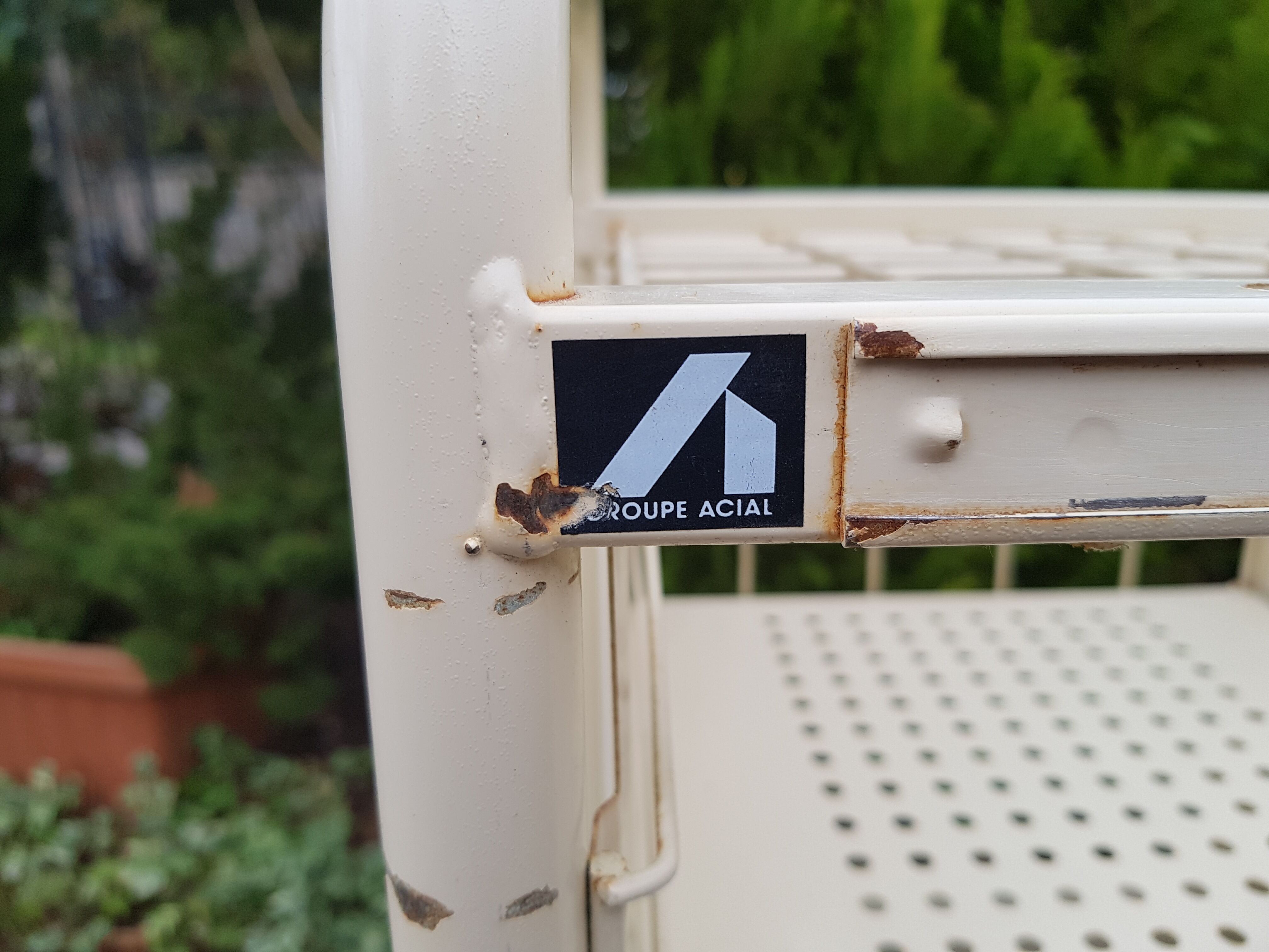 Metal shelf the Post