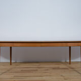 Table à manger extensible en teck, années 1960