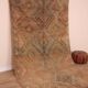 Peach Vintage Moroccan Rug 186 x 329 cm, Berber Wool Rug, Handmade Boho Rug