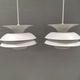 A set of hanging lamps, danish from the 1980s.