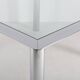 Square chrome-plated steel table by Sergio Mazza for Cinova, Italy, 1970s