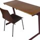Vintage desk 80s design Galvanitas compact work place