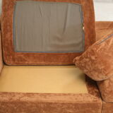 70s modular sofa, light brown velvet
