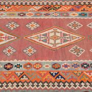 Oriental Kilim Rug Shiraz Gashgai Antique: 1.50 X 2.85 Metres