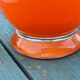 Orange glass vase