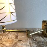 Deschuytener brass articulated wall lamp