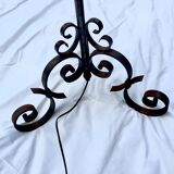 Lampadaire fer forgé vintage 1950