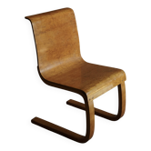 Chaise modèle n°21 d'Alvar Aalto avec assise en bouleau karelien, Finlande, années 1930
