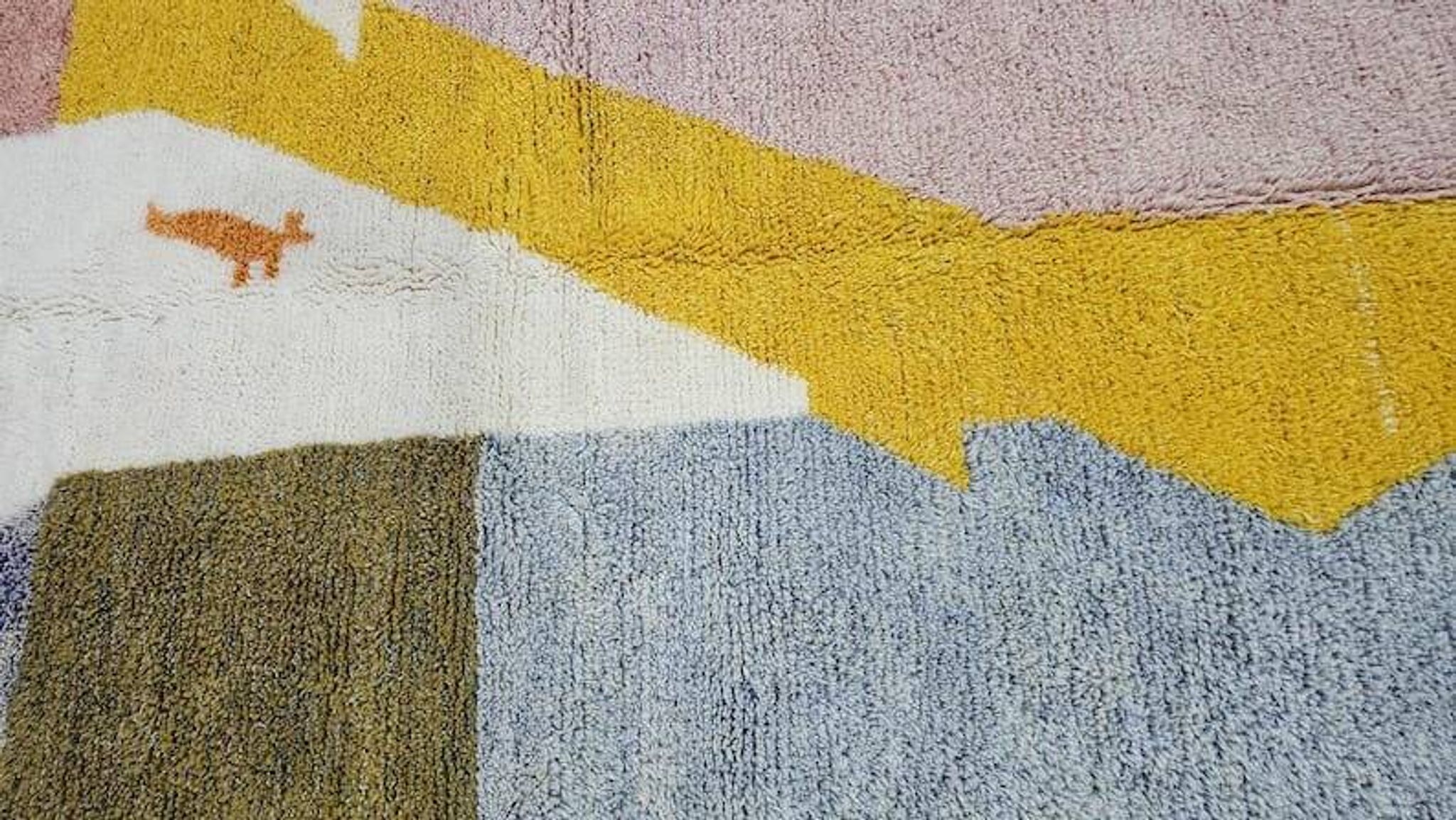 Tapis beni mrirt fait main traditionnelle taille 150 x 250 cm